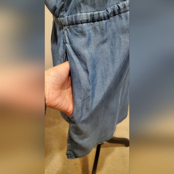 Tommy Bahama Blue Button-Down Dress, Size M. - Picture 8 of 10